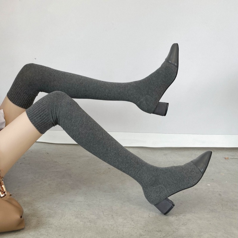 Sock Boot Women - Yüksek Diz Çorap Ayakkabı 2025, Yeni