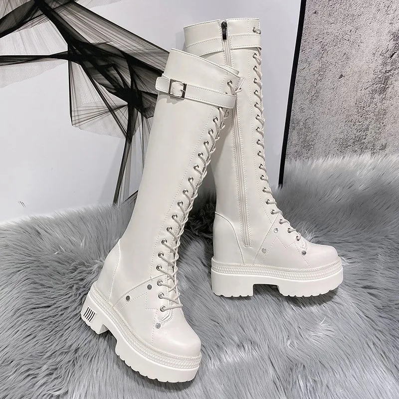 10CM yeni kadın platformu diz  - Knee High Boots Women incelemesi ve fiyatı