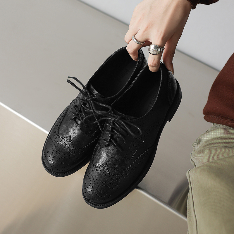 EAGSITY İnek derisi kahverengi - Oxford Lace Up Women incelemesi ve fiyatı