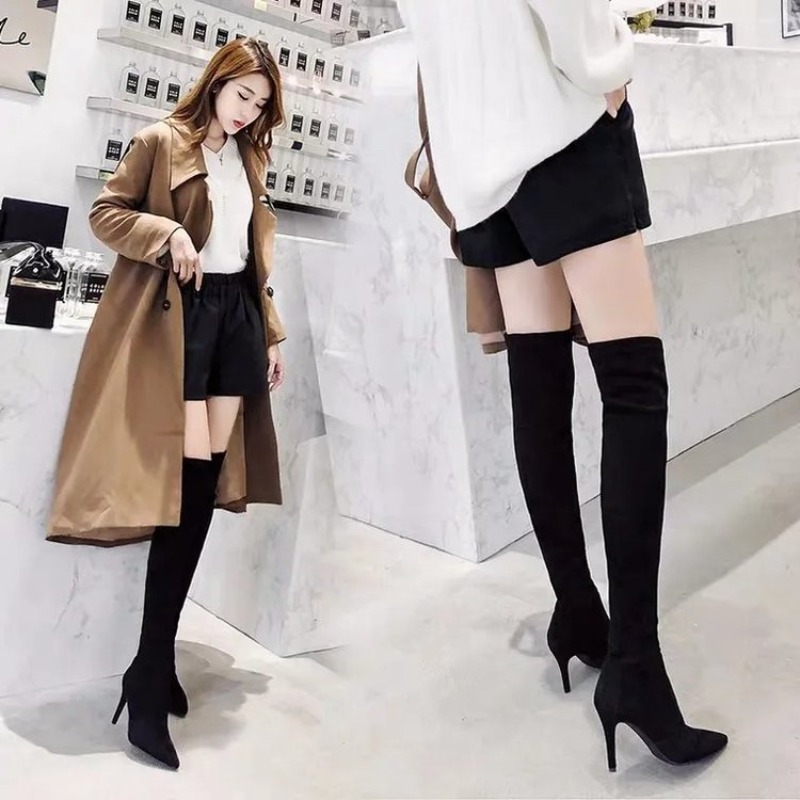 Seksi Kadın Diz Üstü Çizmeler, - Sock Boot Women incelemesi ve fiyatı